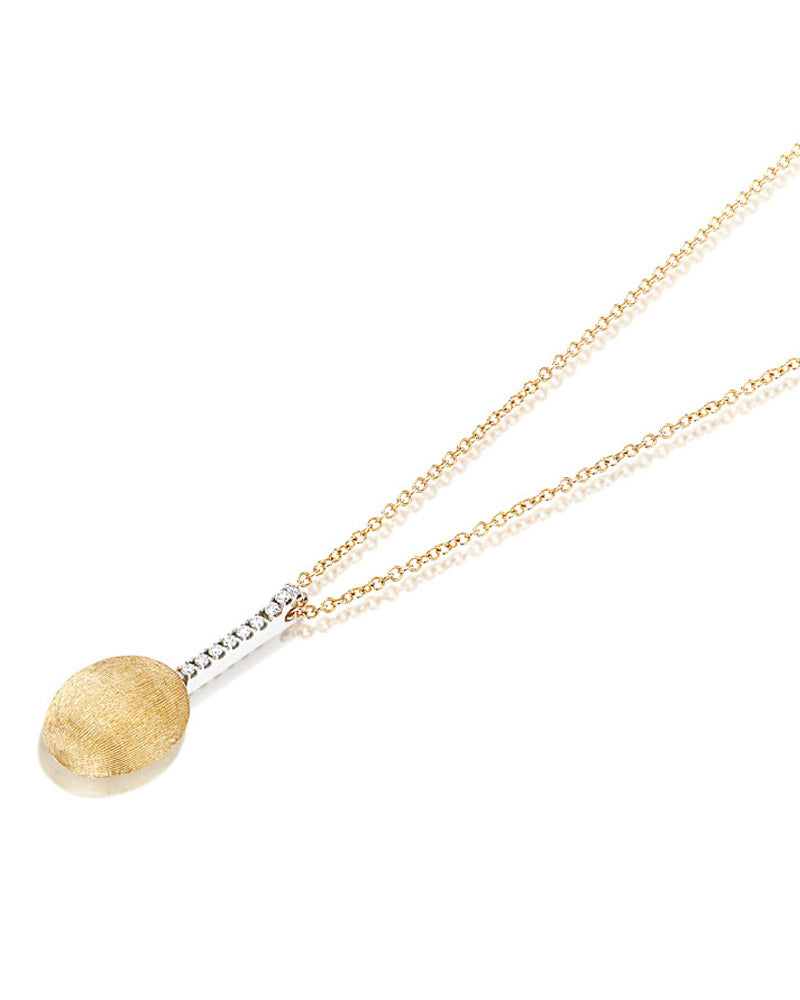 Nanis Collana "DANCING ÉLITE" pendente con ciondolo in oro e barrette di dia – Nanis Italian Jewels Online