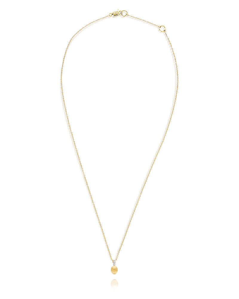 Nanis Collana "DANCING ÉLITE" con ciondolo piccolo in oro e accenti di diama – Nanis Italian Jewels In Vendita