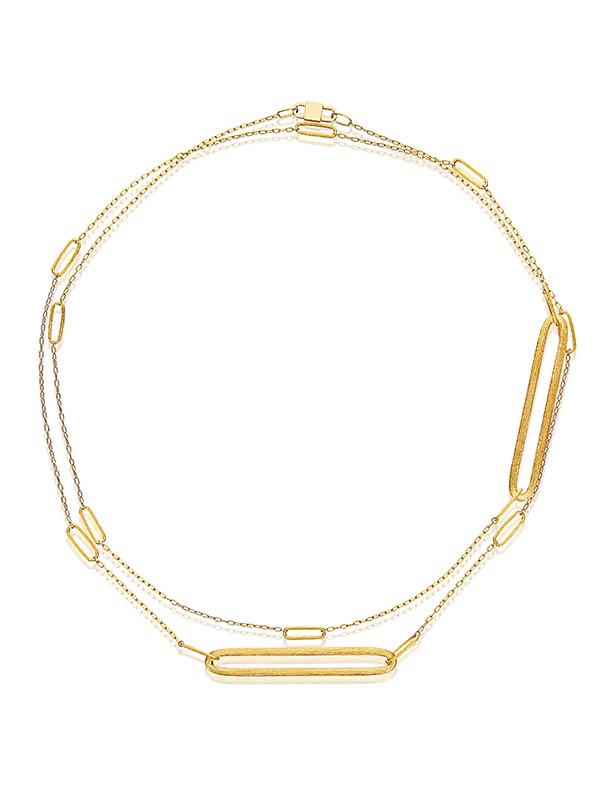 Nanis Collana chanel "LIBERA" con catena in oro lunga – Nanis Italian Jewels Saldi Di Fabbrica