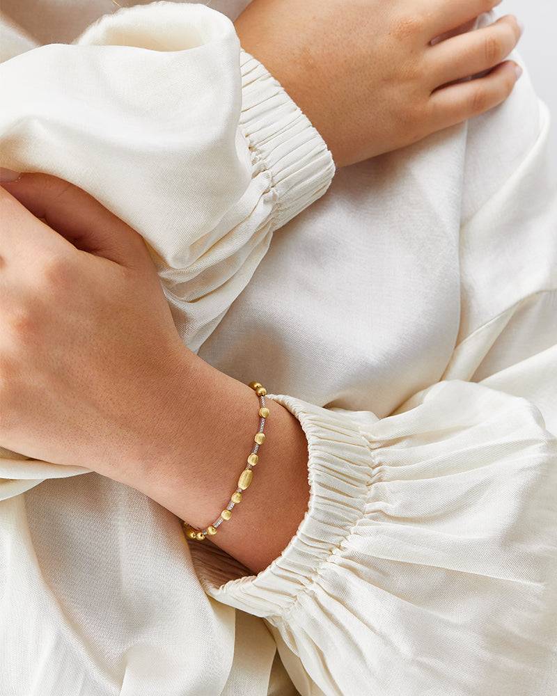 Nanis Bracciale tennis "DANCING ÉLITE" in oro e diamanti – Nanis Italian Jewels Nuova