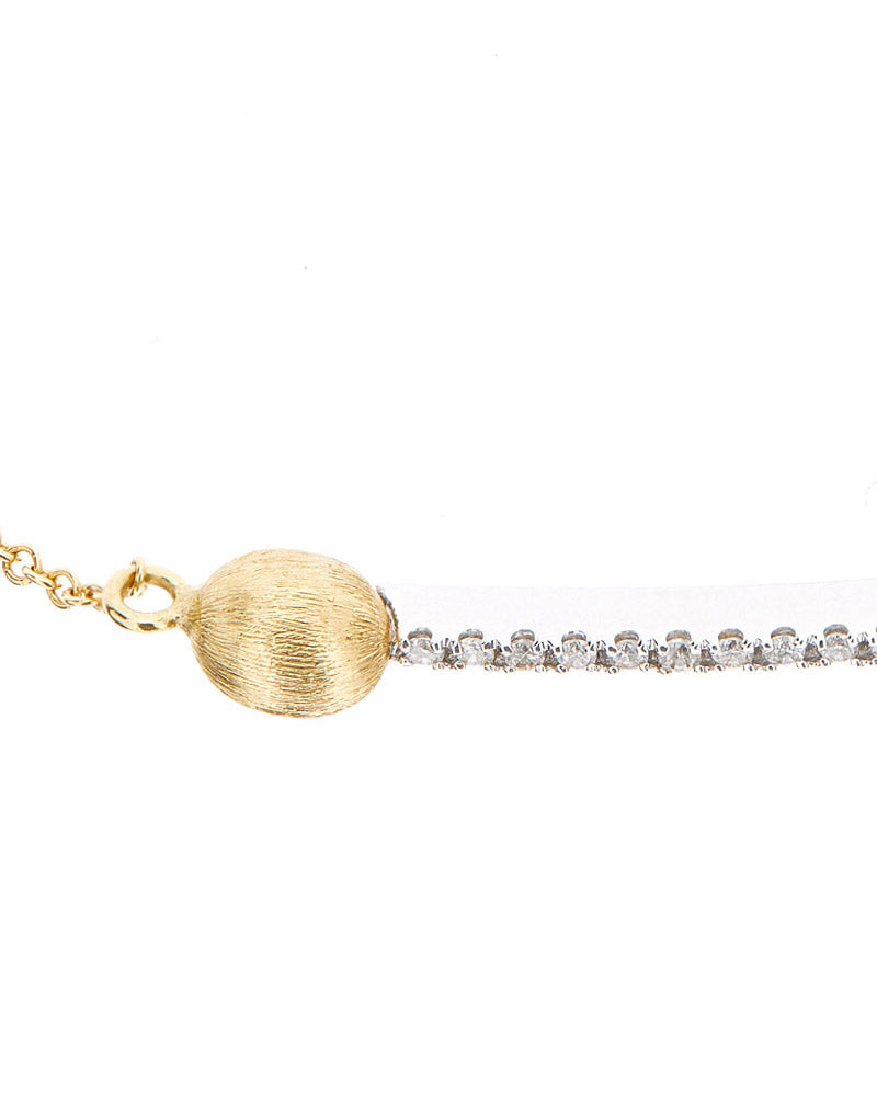 Nanis Bracciale "DANCING ÉLITE" in oro e barrette di diamanti – Nanis Italian Jewels Italy