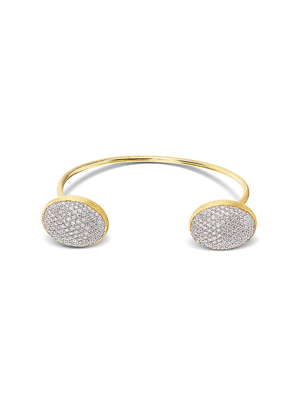 Nanis Bracciale a schiava "BUBBLE" in oro e diamanti (grande) – Nanis Italian Jewels Nuovo