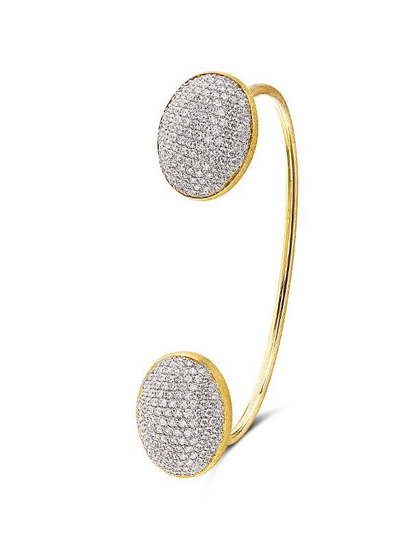 Nanis Bracciale a schiava "BUBBLE" in oro e diamanti (piccolo) – Nanis Italian Jewels Qualità