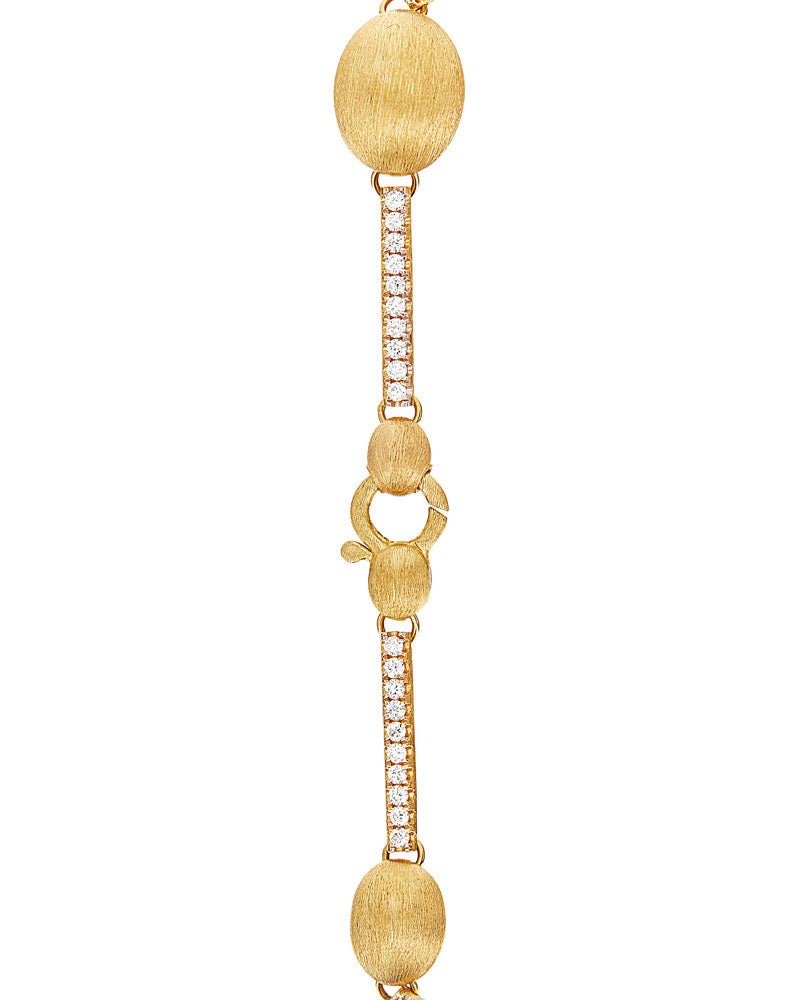 Nanis Bracciale "ARIA" con boules in oro e barrette di diamanti – Nanis Italian Jewels Comprare a buon mercato