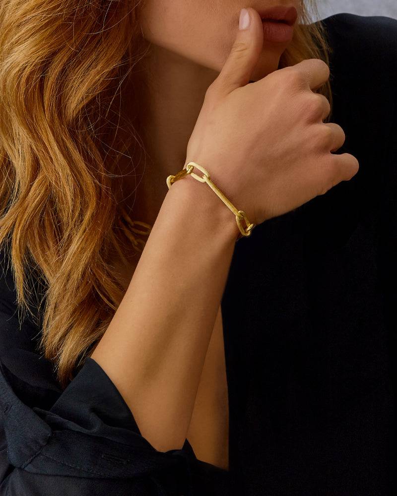 Nanis Bracciale "LIBERA" con catena in oro – Nanis Italian Jewels Acquista Ora