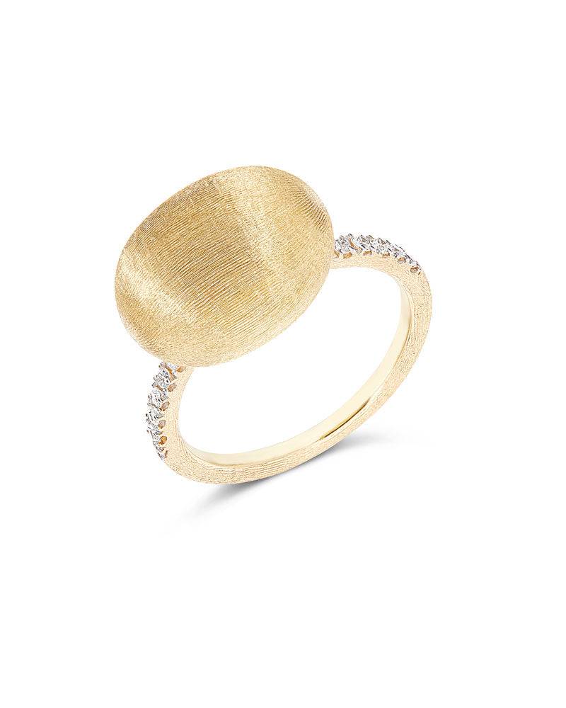 Nanis Anello "DANCING ÉLITE" con boule in oro incisa a mano e pavé di diaman – Nanis Italian Jewels Convenienza