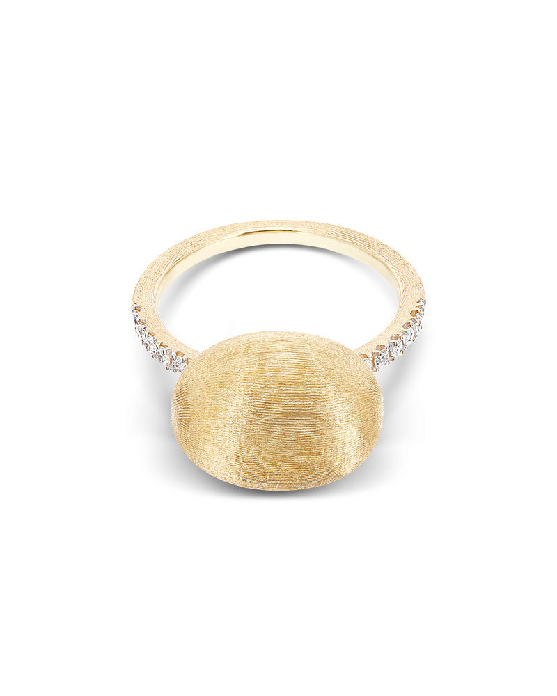 Nanis Anello "DANCING ÉLITE" con boule in oro incisa a mano e pavé di diaman – Nanis Italian Jewels Convenienza