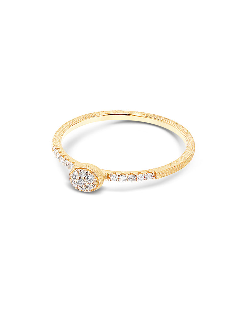 Nanis Anello di fidanzamento "DANCING ÉLITE" elegante inciso a mano in oro e – Nanis Italian Jewels Online