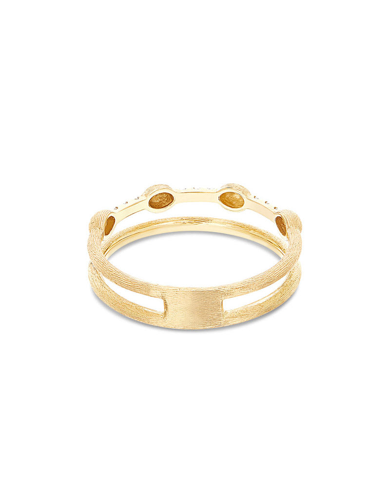 Nanis Anello "DANCING ÉLITE" a doppia fascia con boules in oro e barrette di – Nanis Italian Jewels Vendita Economica