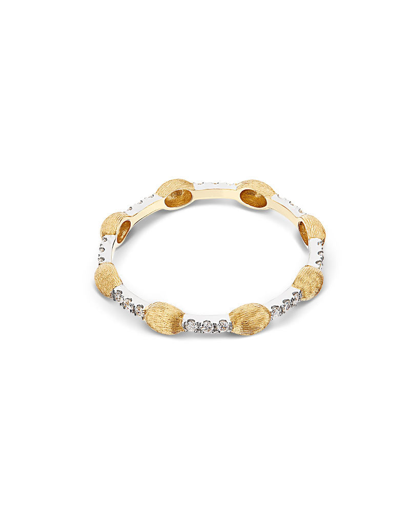 Nanis Anello "DANCING ÉLITE" con boules in oro e barrette di diamanti – Nanis Italian Jewels Vendite Flash
