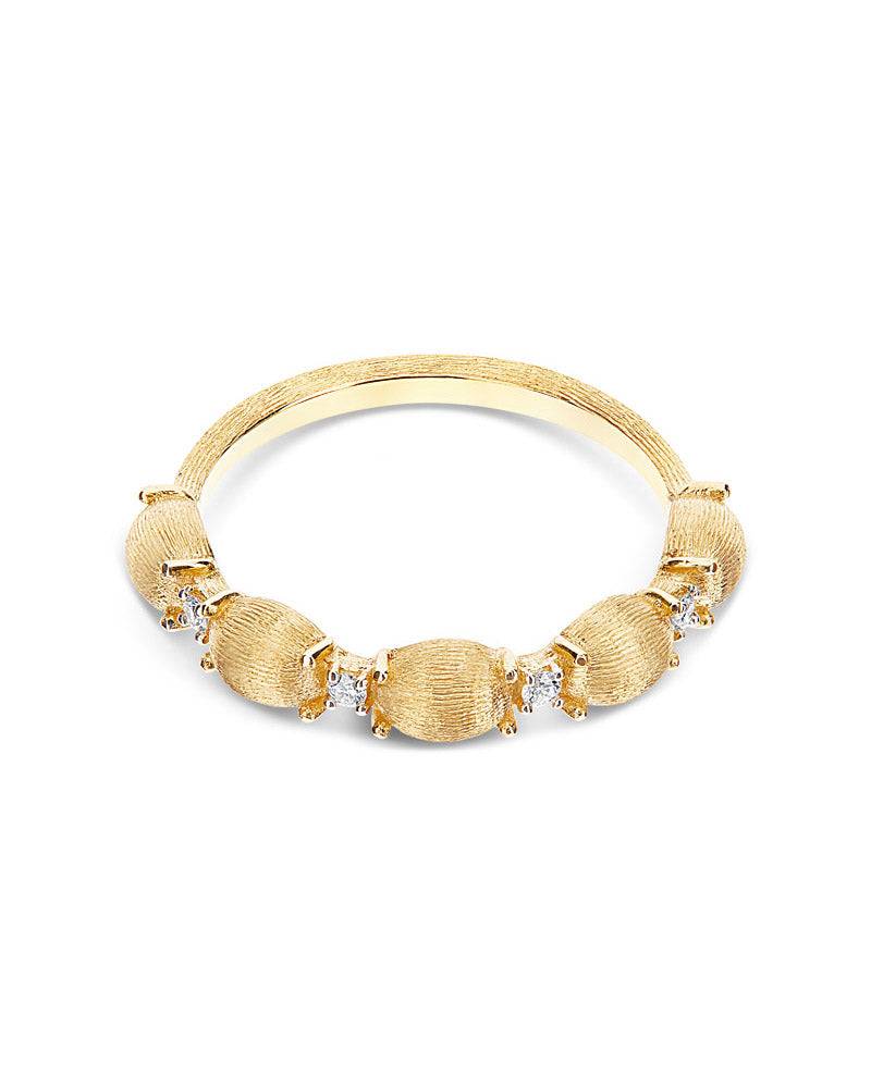 Nanis Anello "DANCING ÉLITE" con diamanti e boules piccole in oro – Nanis Italian Jewels Negozio