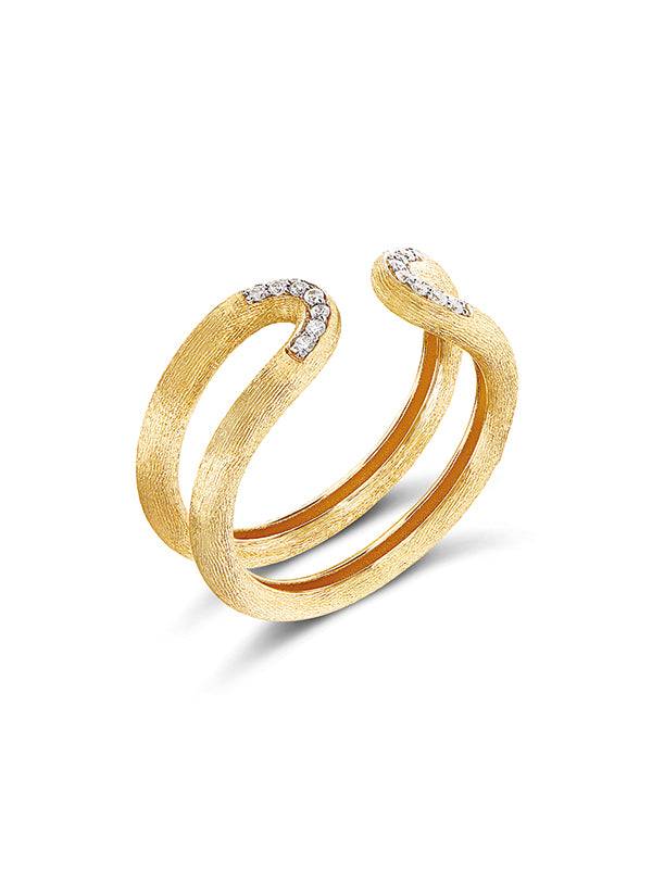 Nanis Anello "LIBERA" aperto in oro e diamanti – Nanis Italian Jewels In Linea