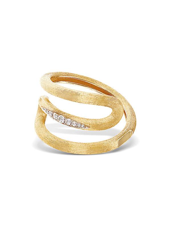 Nanis Anello "LIBERA" a spirale in oro e diamanti – Nanis Italian Jewels Nuovo