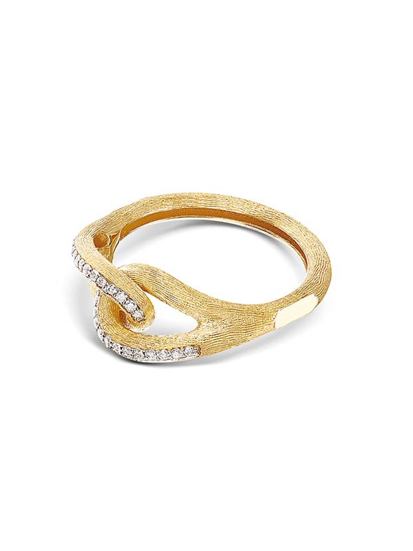 Nanis Anello "LIBERA" intrecciato in oro e diamanti – Nanis Italian Jewels Qualità