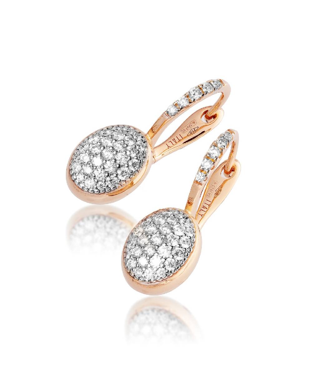 Nanis Orecchini "CILIEGINE" con boules in oro rosa e diamanti (piccoli) – Nanis Italian Jewels Acquista Ora