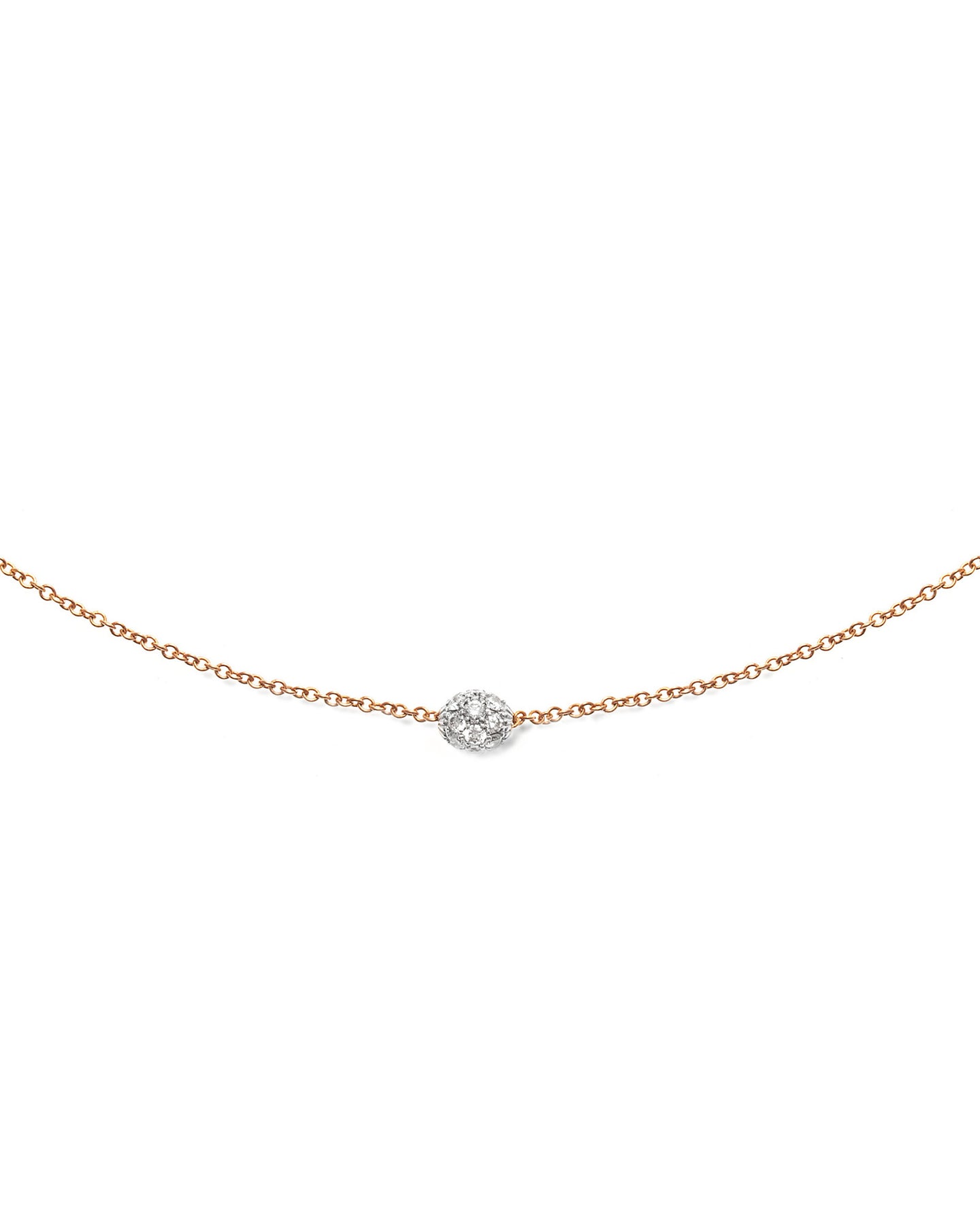 Nanis Collana punto luce "DANCING ÉLITE" in oro rosa e boule in diamanti – Nanis Italian Jewels Fino Al -60%