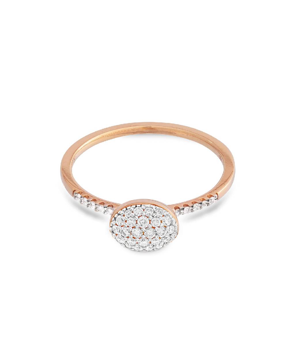 Nanis Anello di fidanzamento "DANCING ÉLITE" romantico in oro rosa e diamant – Nanis Italian Jewels Presa
