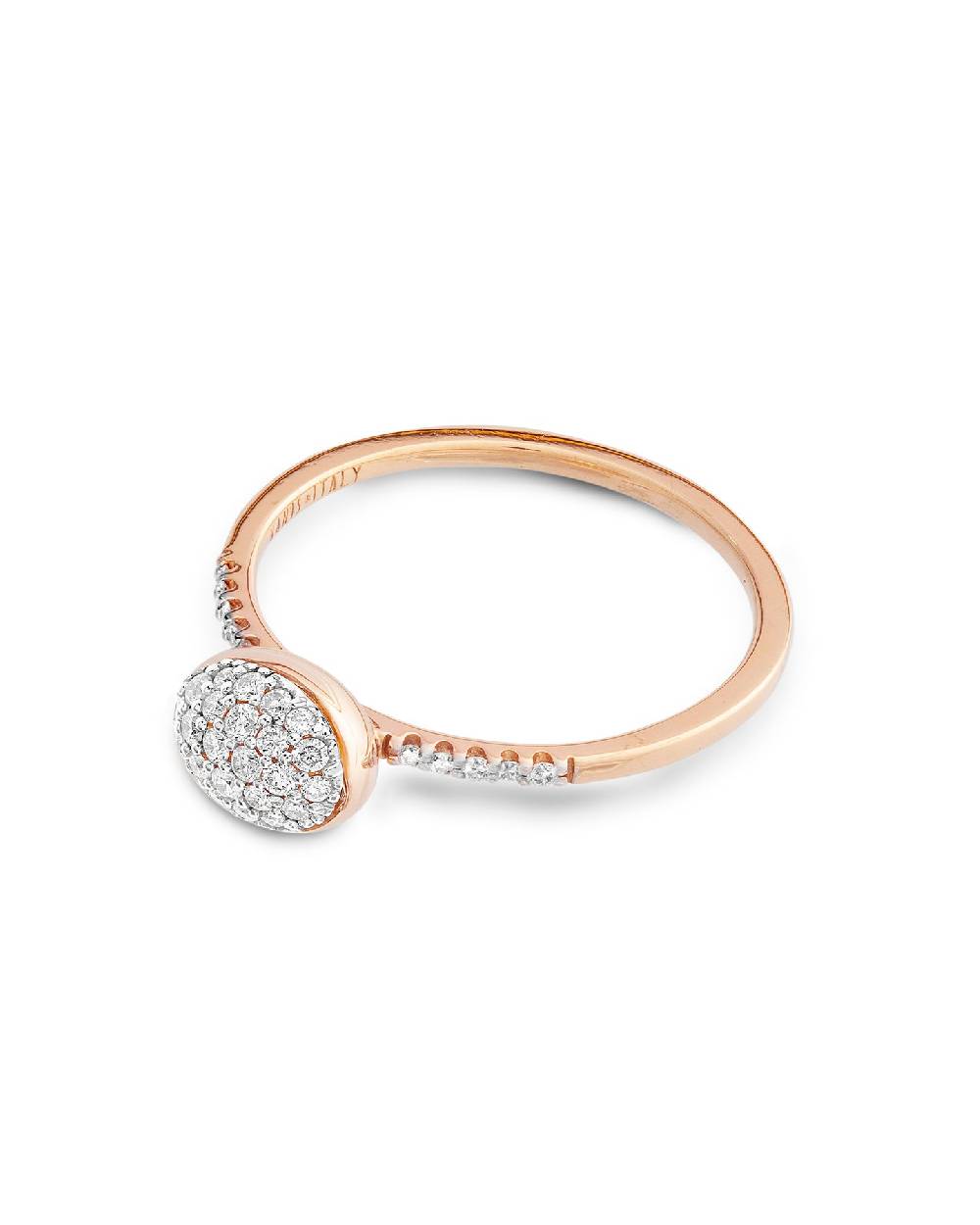 Nanis Anello di fidanzamento "DANCING ÉLITE" romantico in oro rosa e diamant – Nanis Italian Jewels Presa