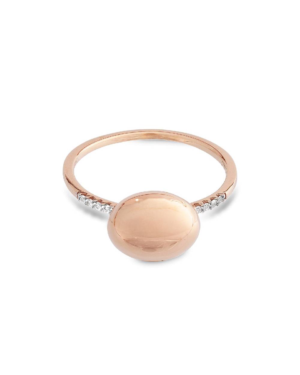 Nanis Anello "DANCING ÉLITE" con boule in oro rosa e pavè di diamanti (picco – Nanis Italian Jewels Sconto