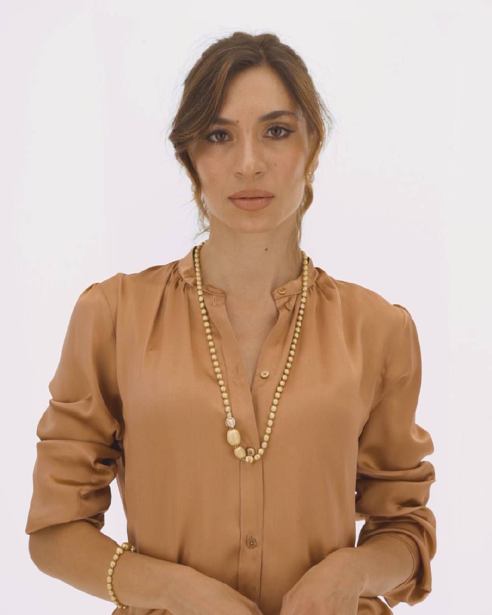 Nanis Bracciale "IVY" con boules grandi in oro e diamanti incise a mano – Nanis Italian Jewels Outlet