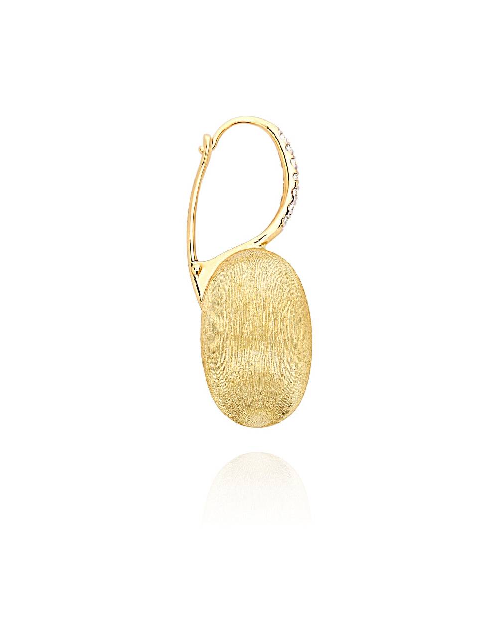 Nanis Orecchino "CILIEGINA" con boule pendente in oro e dettagli di diamanti – Nanis Italian Jewels Hotsell