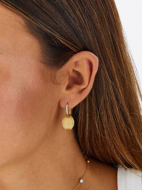Nanis Orecchini "CILIEGINE" con boules pendenti in oro e dettagli di diamant – Nanis Italian Jewels Vendita Calda