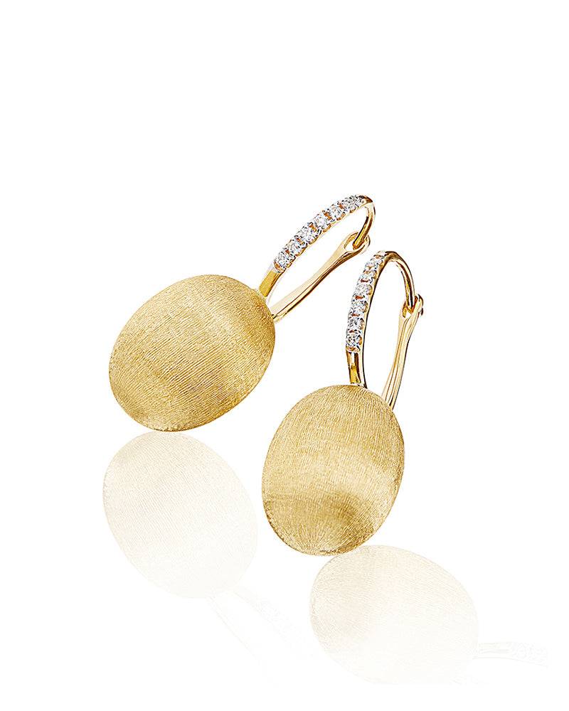 Nanis Orecchini "CILIEGINE" con boules pendenti in oro e dettagli di diamant – Nanis Italian Jewels Vendita Calda
