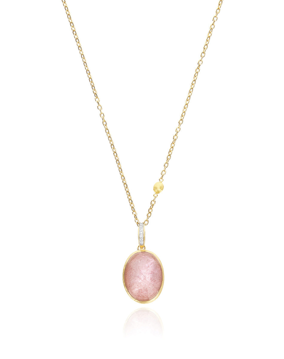 Nanis Charm Rosolio "Boules" in oro inciso, diamanti, cristallo di rocca, qu – Nanis Italian Jewels Vendita Economica