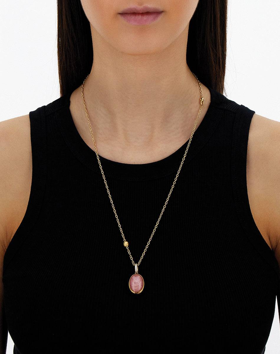 Nanis Charm Rosolio "Boules" in oro inciso, diamanti, cristallo di rocca, qu – Nanis Italian Jewels Vendita Economica
