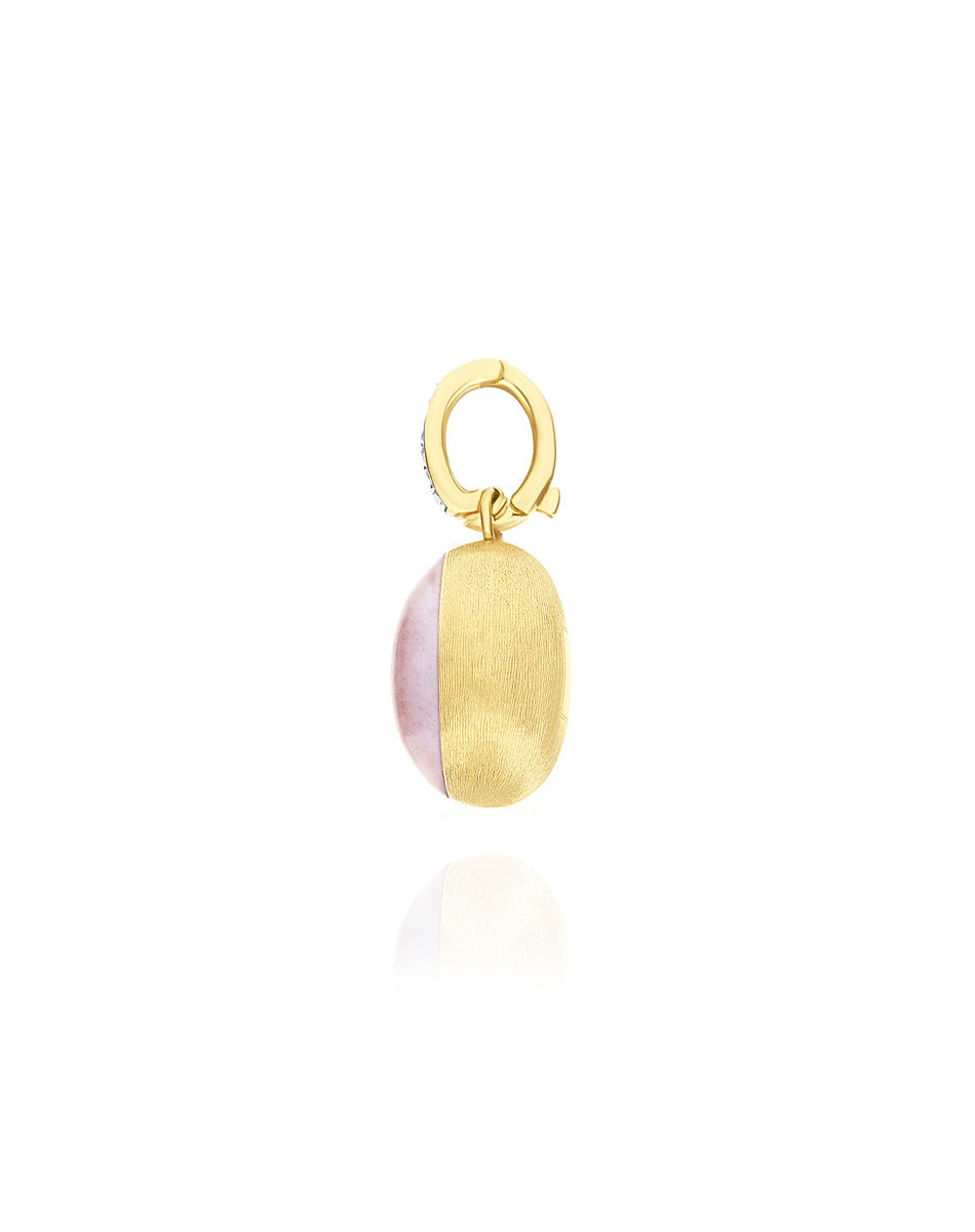 Nanis Charm Rosolio "Boules" in oro inciso, diamanti, cristallo di rocca, qu – Nanis Italian Jewels I Più Venduti
