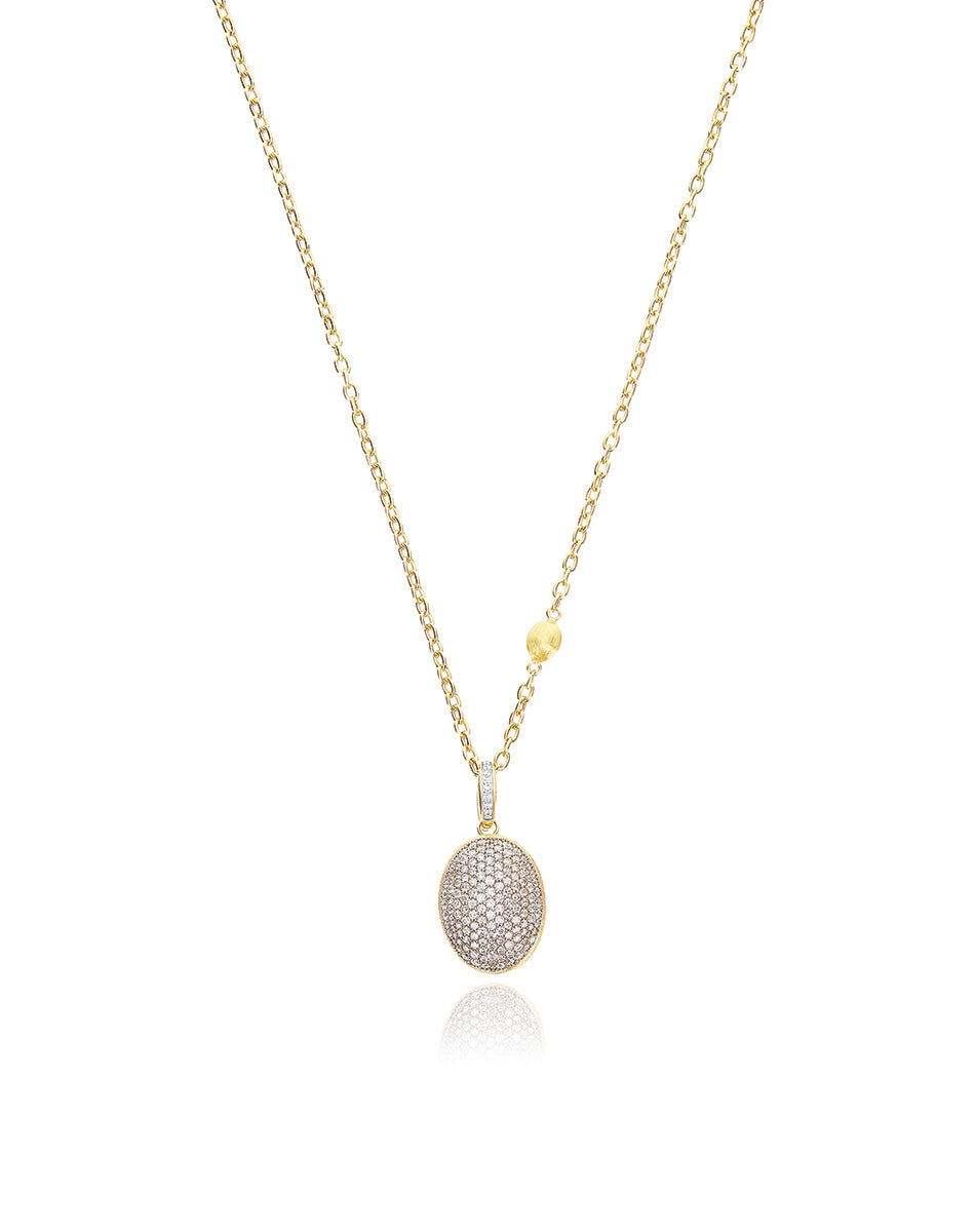 Nanis Charm "Boules" in oro inciso e pavè di diamanti (medio) – Nanis Italian Jewels Promozione
