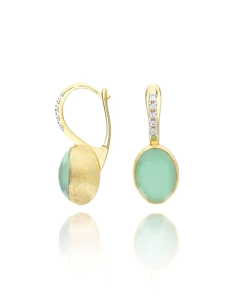 Nanis Orecchini Ciliegine Lattementa "Boules" in oro inciso, diamanti, crist – Nanis Italian Jewels Fino Al -60%