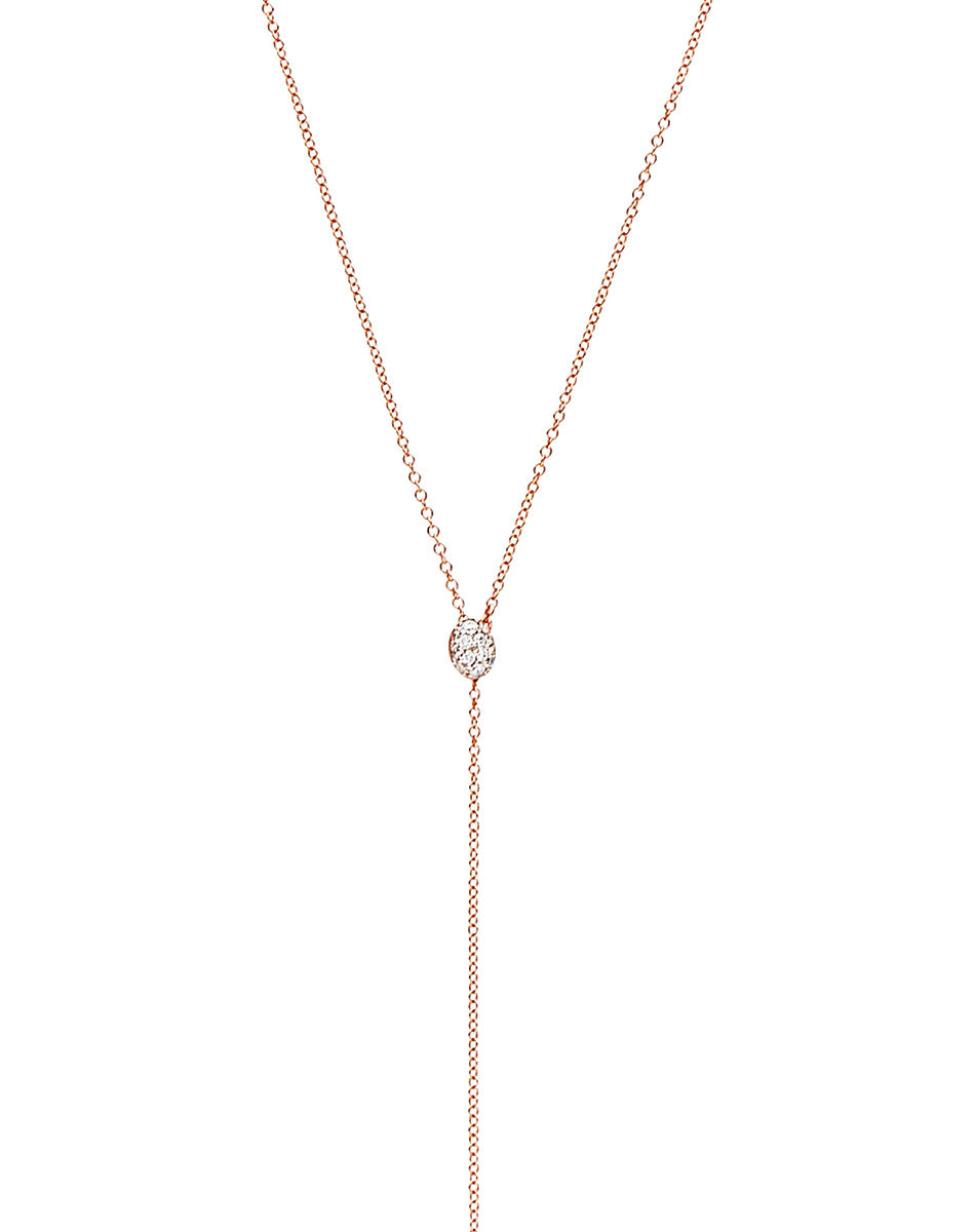 Nanis Collana "CANDLE" pendente con ciondolo in oro rosa e diamanti – Nanis Italian Jewels Sottocosto