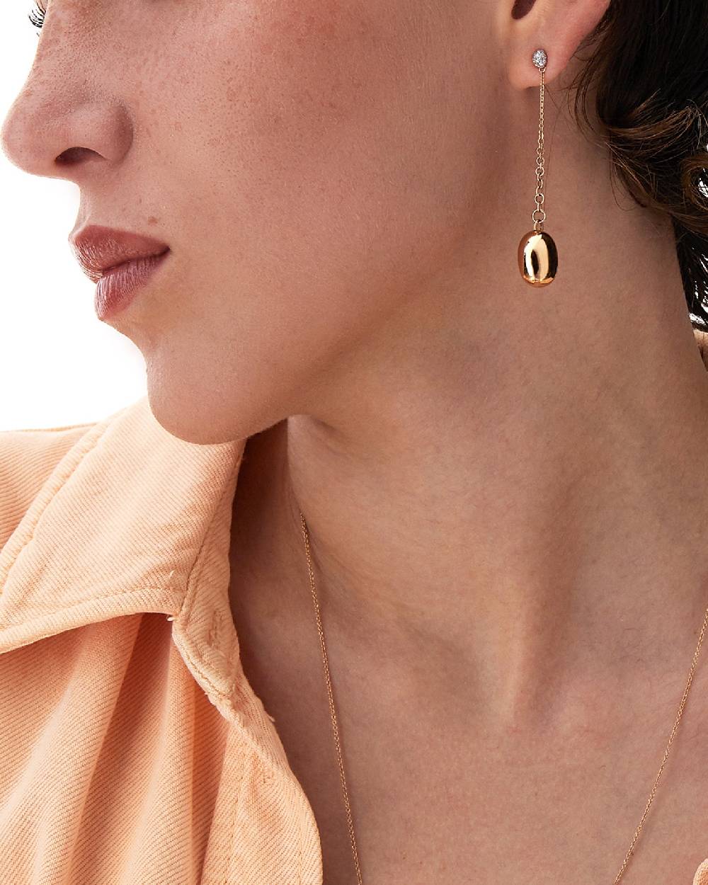 Nanis Orecchini "CANDLE" in oro rosa e diamanti – Nanis Italian Jewels Offerta