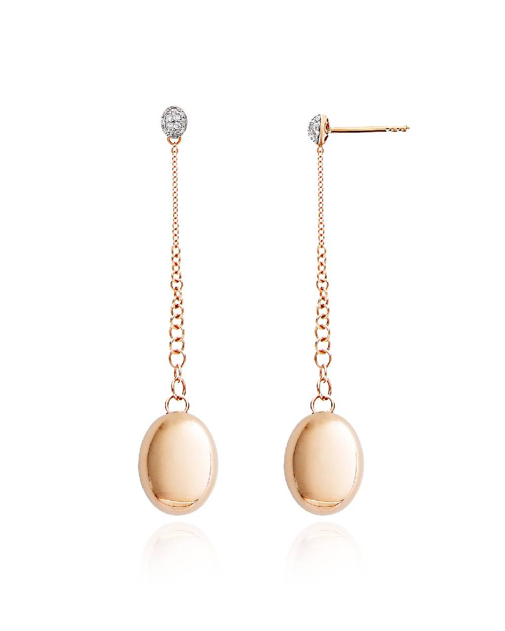 Nanis Orecchini "CANDLE" in oro rosa e diamanti – Nanis Italian Jewels Offerta