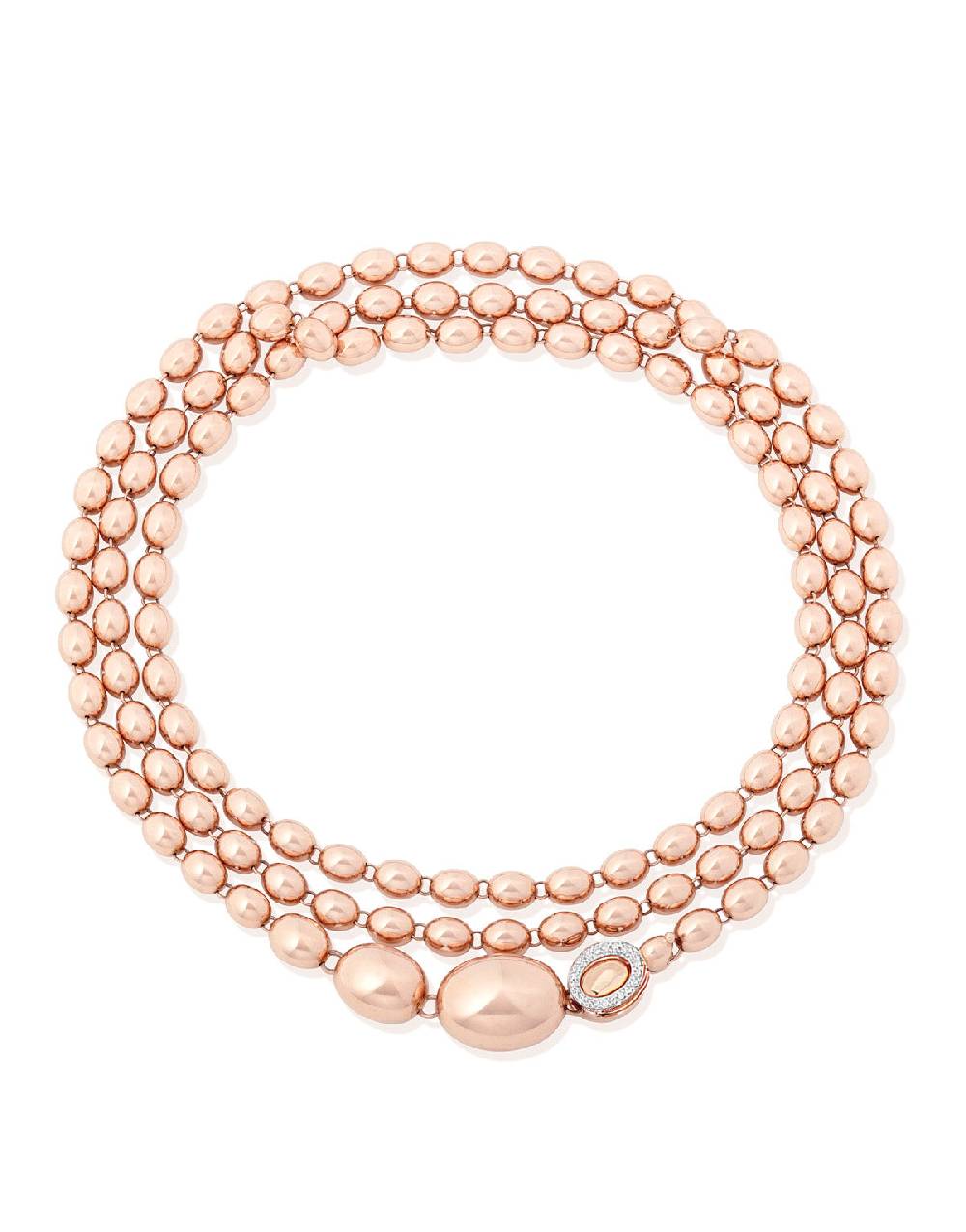 Nanis Collana iconica "IVY" convertibile con boules in oro rosa e diamanti ( – Nanis Italian Jewels Economico