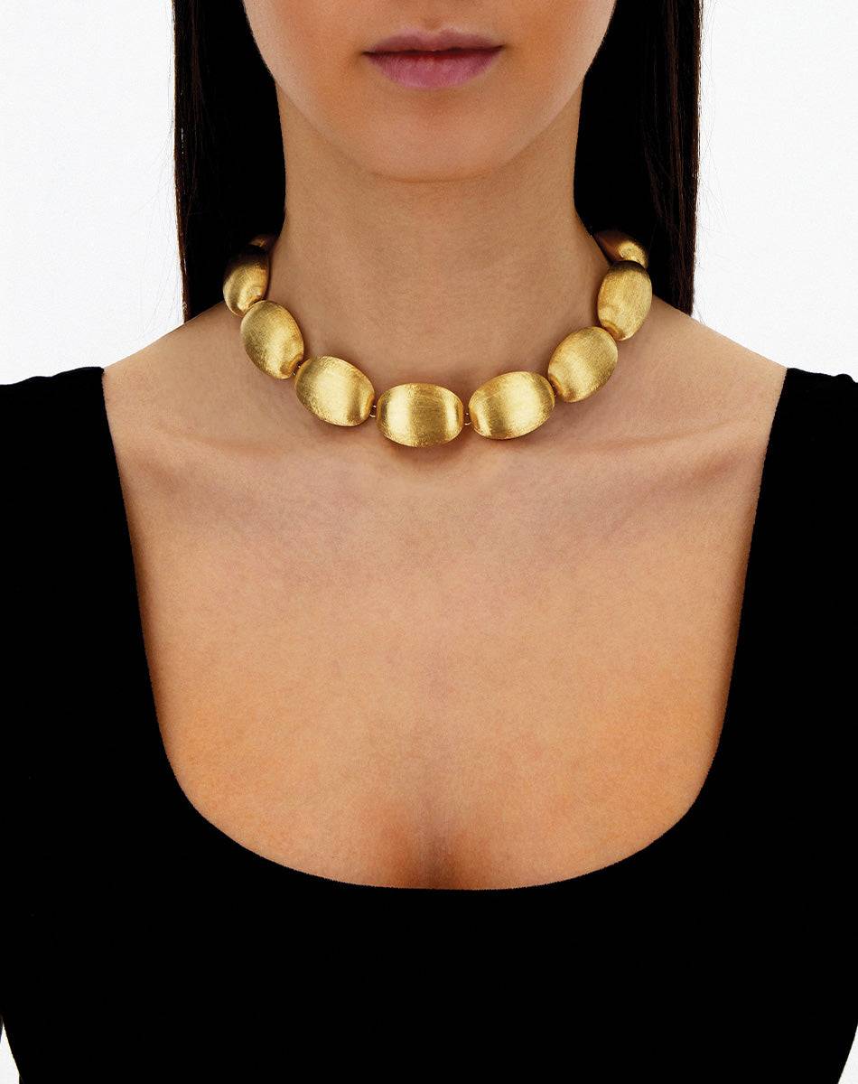Nanis Collana di perle in oro "Muse" (grande) – Nanis Italian Jewels Nuovo