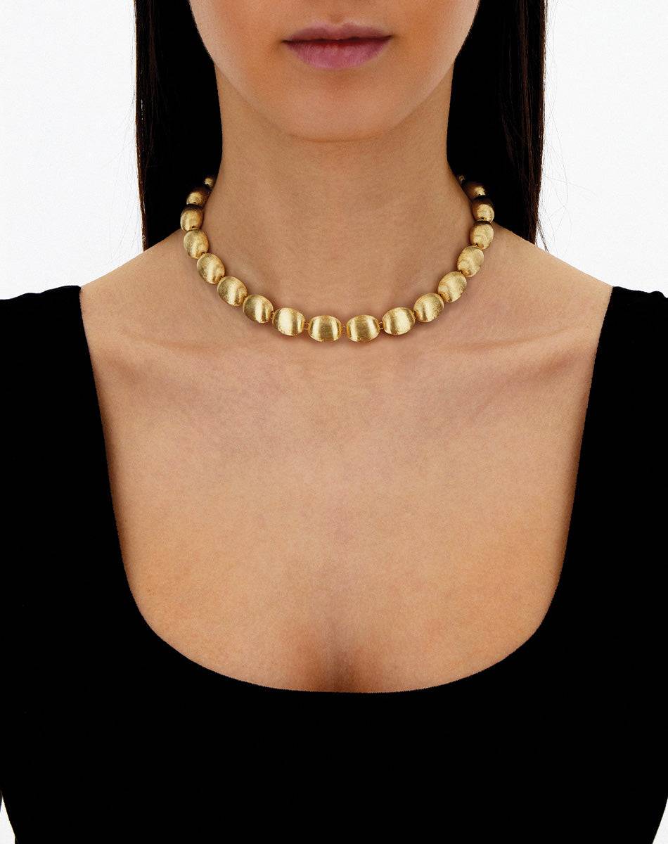 Nanis Collana di perle in oro "Muse" (piccola) – Nanis Italian Jewels Smaltimento dello stoccaggio