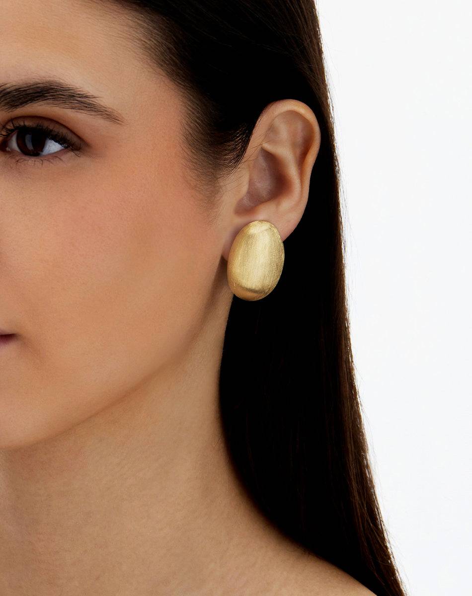 Nanis Orecchini di perle a lobo in oro "Muse" (grandi) – Nanis Italian Jewels Pezzi Unici