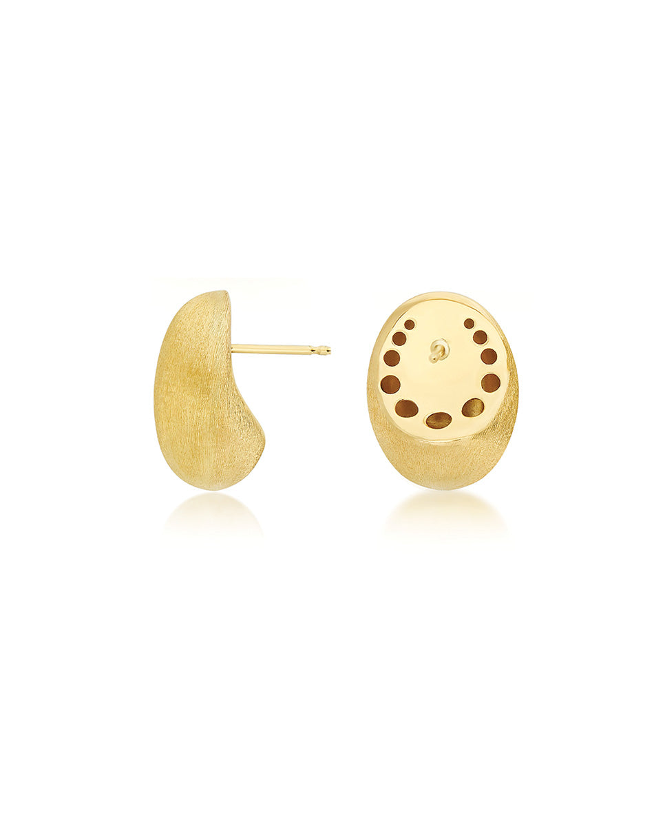Nanis Orecchini di perle a lobo in oro "Muse" (medi) – Nanis Italian Jewels Soddisfazione Garantita
