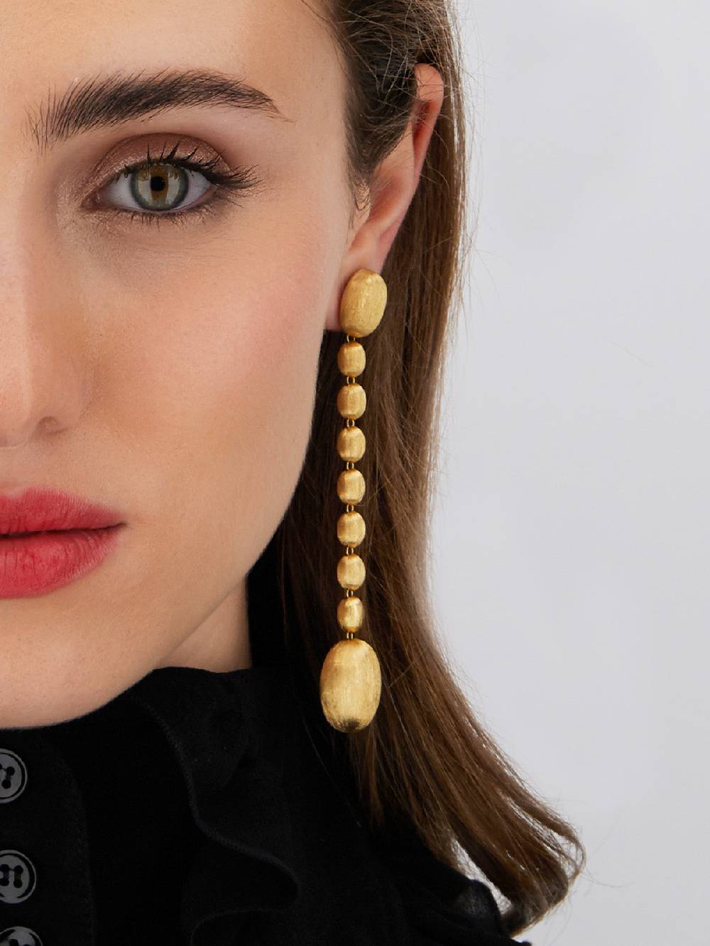 Nanis Orecchini "NUVOLE" con boules degradè grandi in oro incise a mano – Nanis Italian Jewels Economico