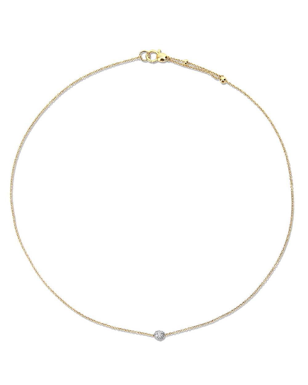 Nanis Collana punto luce "DANCING ÉLITE" in oro e dettaglio in diamanti – Nanis Italian Jewels