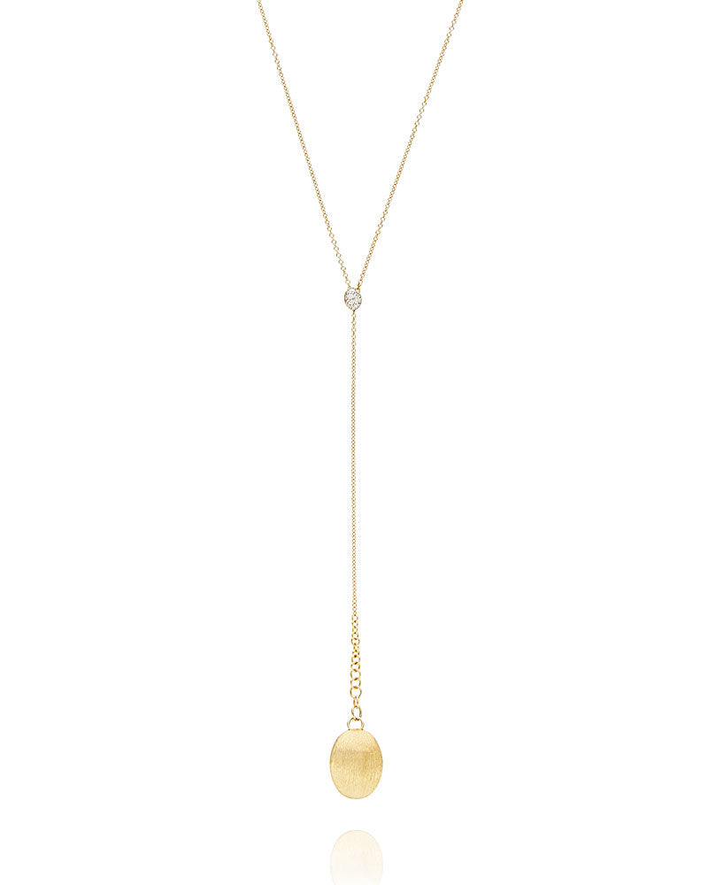 Nanis Collana "CANDLE" pendente con ciondolo in oro e diamanti – Nanis Italian Jewels