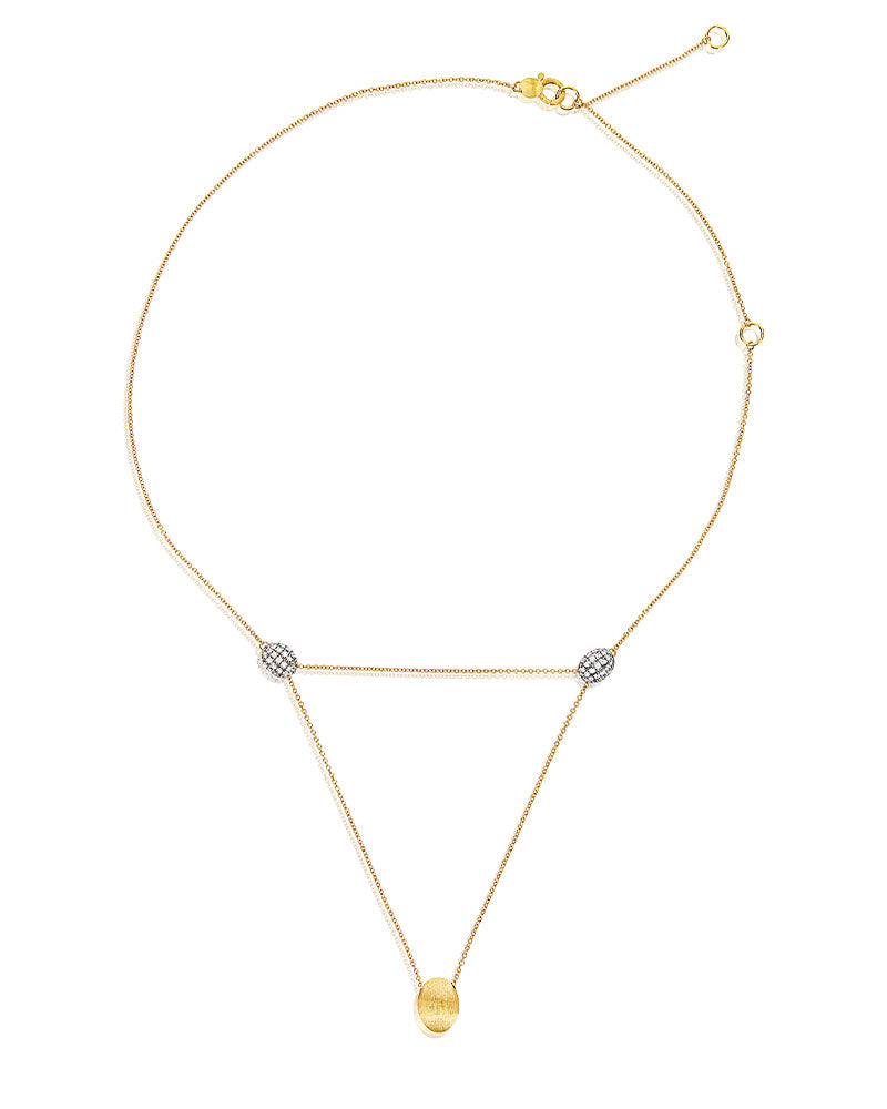 Nanis Collana "LUCE" convertibile 3 in 1 in oro e diamanti (grande) – Nanis Italian Jewels