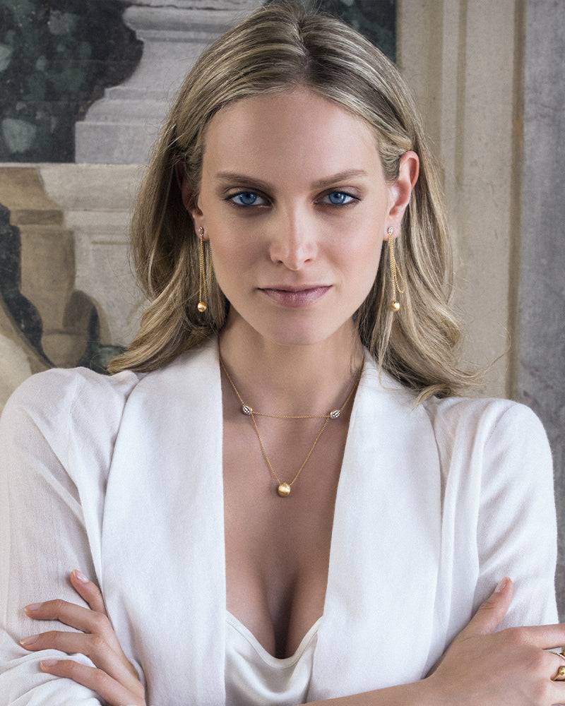 Nanis Collana "LUCE" convertibile 3 in 1 in oro e diamanti (grande) – Nanis Italian Jewels 2025