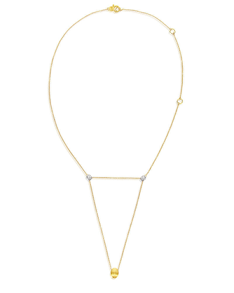 Nanis Collana "LUCE" convertibile 3 in 1 in oro e diamanti (piccola) – Nanis Italian Jewels In Linea
