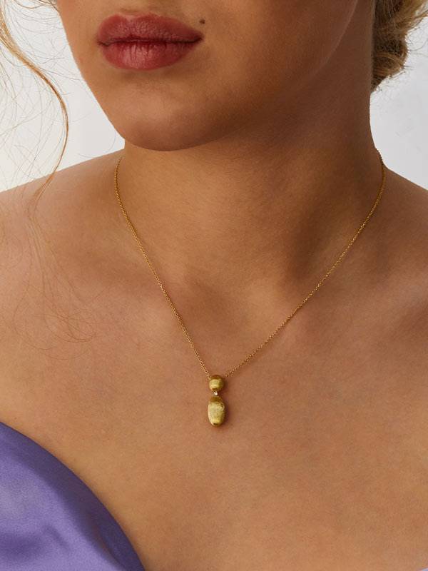 Nanis Collana "DANCING ÉLITE" con ciondolo piccolo in oro e piccolo dettagli – Nanis Italian Jewels Promozione