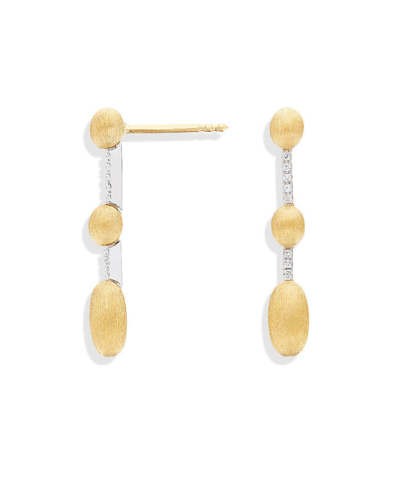 Nanis Orecchini "DANCING ÉLITE" pendenti incisi a mano in oro e diamanti – Nanis Italian Jewels Spedizione Gratuita