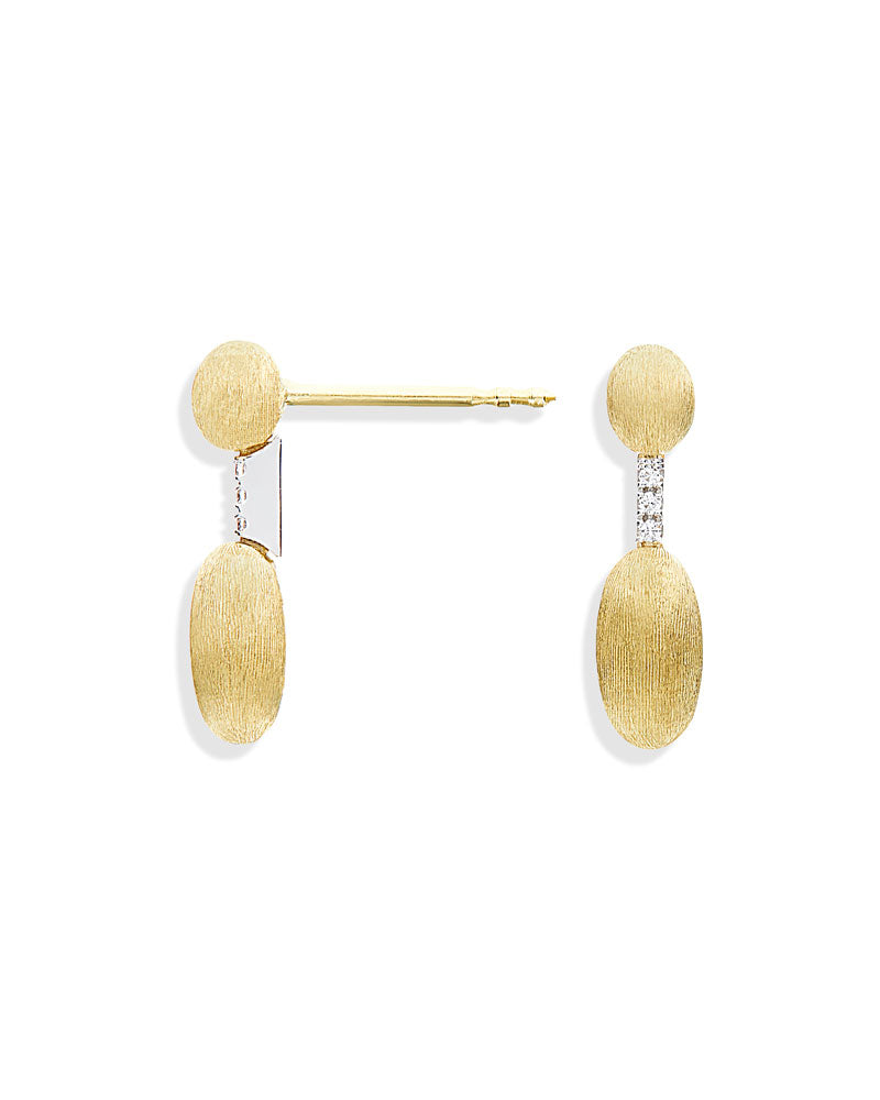 Nanis Orecchini "DANCING ÉLITE" pendenti essenziali incisi a mano in oro e d – Nanis Italian Jewels Soddisfazione Garantita