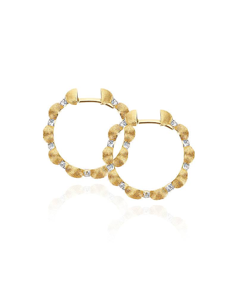 Nanis Orecchini a cerchio "DANCING ÉLITE" in oro e diamanti – Nanis Italian Jewels Qualità Garantita